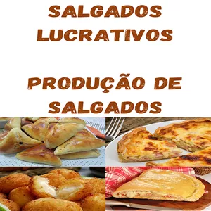 Imagem principal do produto E-book CURSO PRODUÇÃO DE SALGADOS - RECEITAS DE SALGADINHOS LUCRATIVOS