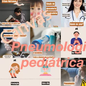 Imagem de capa para o Curso online Posts Canva Pneumologia pediátrica 