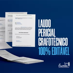 Imagem de capa para o Curso online Modelo de Laudo Pericial Grafotécnico 100% Editável
