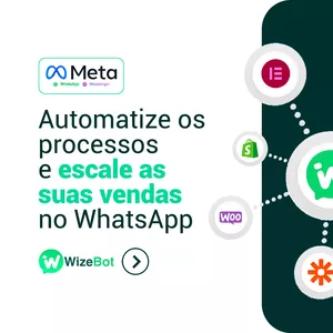 Imagem de capa para o Curso online ChatBot para WhatsApp e Telegram - Wize Bot