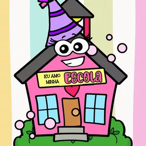 Imagem de capa para o Ebook Painel tema “Eu amo minha Escola”