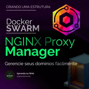 Imagem de capa para o Curso online Docker Swarm com NGINX Proxy Manager Para Domínios
