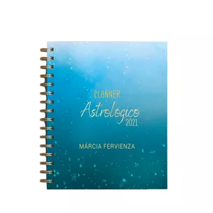 Imagem de capa para o Ebook Planner Astrológico 2021 | Cor Azul - Márcia Fervienza