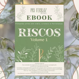 Imagem de capa para o Ebook E-book Volume 1 – Coleção de Riscos Exclusivos para Pintura em Vidros, Cristais e Porcelanas
