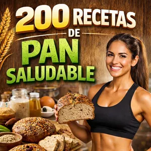 Imagen de portada para Ebook 200 recetas de pan saludable