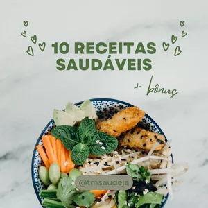 Imagem de capa para o Ebook 10 Receitas Saudáveis + Bônus