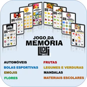 08 Jogos da Memória - COMBO 1 - Produtos LUDI - Ludi Personalizados