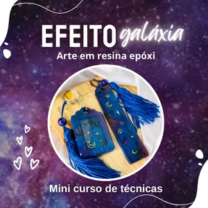 Imagem de capa para o Curso online Efeito galáxia na resina