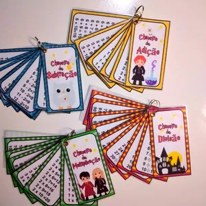 Imagem de capa para o Ebook Chaveiros das 4 operações 