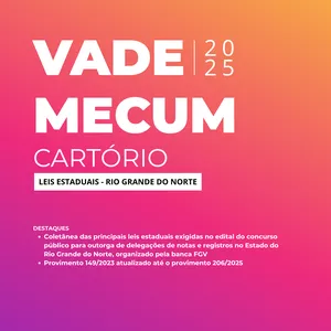 Imagem de capa para o Curso online VADE MECUM CARTÓRIOS LEIS ESTADUAIS RN (físico)