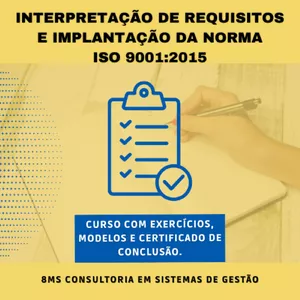 Imagem do curso Curso de Interpretação de Requisitos ISO 9001