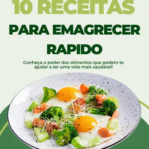 Imagem de capa para o Ebook 10 Receitas Para Você Perder Peso Rapido Em 30 Dias