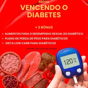 Imagem de capa para o Ebook VENCENDO O DIABETES + SUCO DETOX PARA DIABÉTICOS