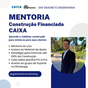 Imagem de capa para o Ebook Mentoria Construção Financiada CAIXA - Planilha PCI e PLS 