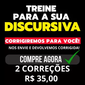 Imagem de capa para o Ebook CORRIGIMOS A SUA REDAÇÃO - PACOTE COM 2 DISCURSIVAS