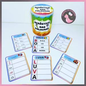 Imagem de capa para o Ebook ACRÓSTICO DAS PALAVRAS- FORMAÇÃO DE PALAVRAS