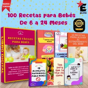 Imagen de portada para Ebook 100 Recetas para bebés de 6 a 24 Meses