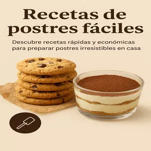 Imagen de portada para Ebook Recetas de postres fáciles