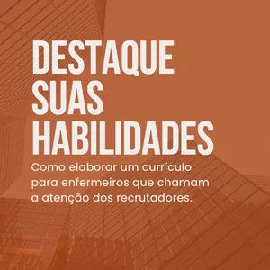 Imagem de capa para o Ebook Currículo de enfermagem: Destaque suas habilidades