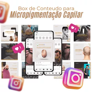 Imagem de capa para o Curso online Box de Conteudo para Micropigmentação Capilar