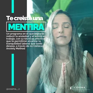 Imagen de portada para Curso online Te creíste una mentira: 12 técnicas para reducir la ansiedad en el trabajo