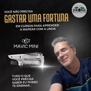 Imagem de capa para o Curso online MAPEAMENTO COM DJI MAVIC MINI
