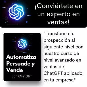 Imagen de portada para Curso online Curso: Automatiza, Persuade y Vende con Inteligencia Artificial 