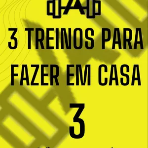 Imagem de capa para o Ebook 3 TREINOS PARA FAZER EM CASA (NÍVEL 3)