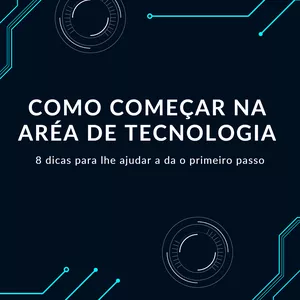 Imagem de capa para o Ebook Como começar na aréa de informática