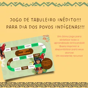 Jogo de tabuleiro - Dia dos Povos Indígenas - Gislaine Dias Faria ...