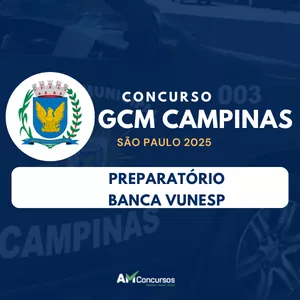 Imagem de capa para o Curso online 👮‍♂️Preparatório GCM CAMPINAS SP 2025 👮‍♂️ | BANCA VUNESP