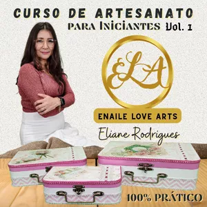 Imagem de CURSO DE ARTESANATO PARA INICIANTES VOL. 1 criado por Eliane Rodrigues de Brito na hotmart