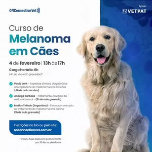 Imagem de capa para o Curso online Curso de Melanoma Oral em Cães