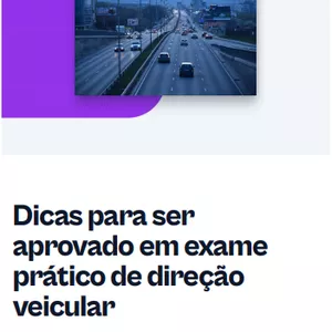 Imagem de capa para o Ebook Seja aprovado de primeira no exame prático de direção veicular