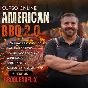 Imagem de capa para o Curso online Curso Churrasco Defumação American BBQ 2.0 - Barbecue com Rodrigo Bueno