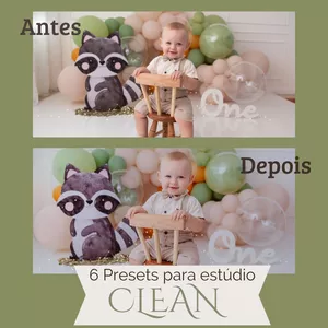 Imagem de capa para o Ebook 6 Presets e 1 action para Estúdio - FOTO CLARINHA