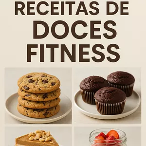 Imagem de capa para o Ebook Doces Fitness: 30 Receitas Saudáveis para Satisfazer sua Vontade