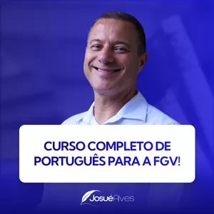 Imagem de capa para o Curso online Curso Completo de Português para&nbsp;a&nbsp;FGV!