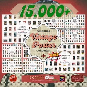 Cover image for Online course Massive Digital Wall Art Set, mega bundle, gallery set, Vintage poster, printable, Home Decor, digital product, Mockups