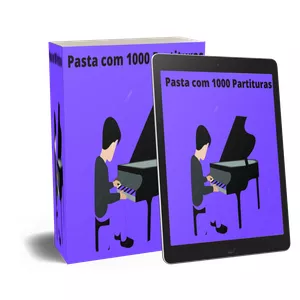 Imagem de capa para o Ebook Pacote com 1000 Partituras de músicas em Pdf