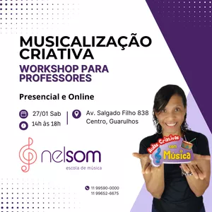 Imagem de capa para o Evento online Workshop Online - Musicalização Criativa - Módulo 1