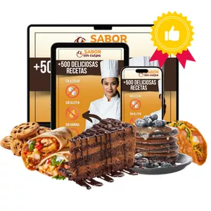 Imagen de portada para Curso online +500 Recetas sin gluten, harina e azúcar