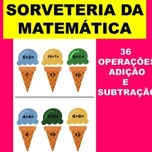 Imagem de capa para o Ebook SORVETERIA DA MATEMÁTICA (36 OPERAÇÕES)