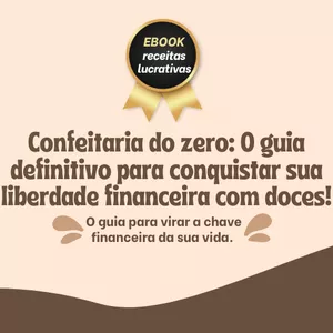 Imagem de capa para o Ebook Confeitaria do Zero - Receitas Lucrativas