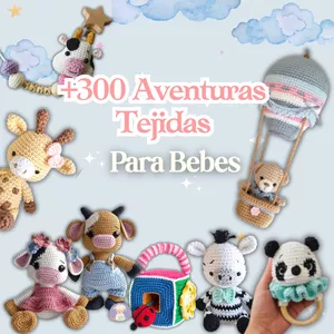 Imagen de portada para Ebook +300 Aventuras tejidas para Bebes 