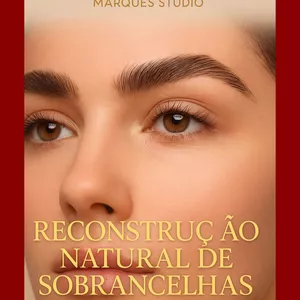 Imagem de capa para o Ebook Reconstruindo suas sobrancelhas  crescendo com método certo 