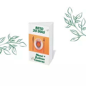 Imagen de portada para Curso online Reto 20 Días – Plan con Recetas + Rutinas Caseras