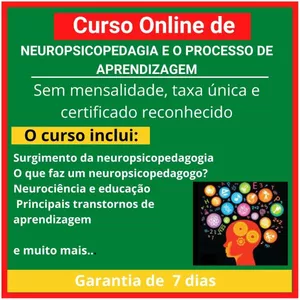 Imagem do curso NEUROPSICOPEDAGOGIA E O PROCESSO DE APRENDIZAGEM