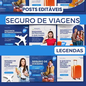 Pack Canva Seguro de Viagens