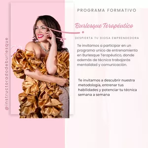 Imagen de portada para Curso online Despierta Tu diosa : Primer paso al Instructorado de Burlesque Terapeutico